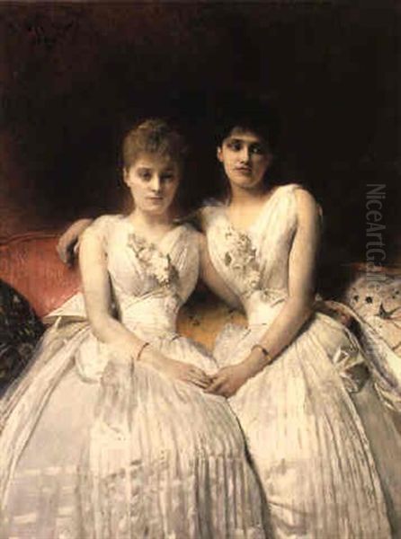 A Portrait Of Marthe And Therese Galoppe - view 1