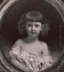 Jeune Fille En Buste by Leon Bonnat
