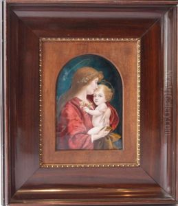 Vierge A L'enfant by Pierre Bonnaud