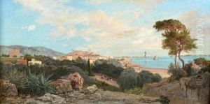 Vue De La Baie De Cannes by Henri Arthur Bonnefoy