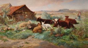 Le Repos Du Troupeau by Henri Arthur Bonnefoy