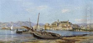 Mediterrane Hafenstadt by Henri Arthur Bonnefoy
