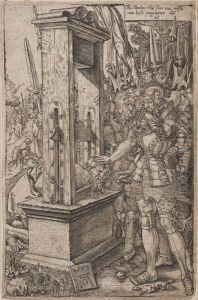 Titus Manlius Decapite Son Fils by Heinrich Aldegrever