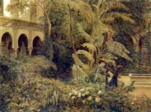 In A Courtyard Garden