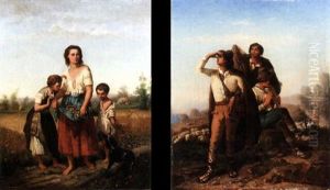 La Cueillette by Charles Adolphe Bonnegrace