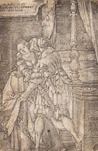 Amnon Uberwaltigt Thamar by Heinrich Aldegrever