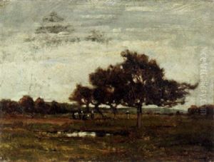Harvesters In A Landscape by Georges Bonnemaison