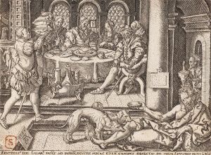Randbeschadigungen, Verso Montierungsreste Und Handschriftl by Heinrich Aldegrever