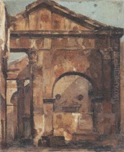 Le Portique D'octavie A Rome by Francois Bonnet