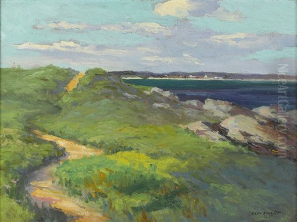 Green Bluffs Along Coast, Elbow Beach, Bermuda And Rocky Coast (3 Works) - view 1