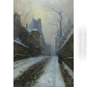 Rue Clovis, Paris by Germain Eugene Bonneton
