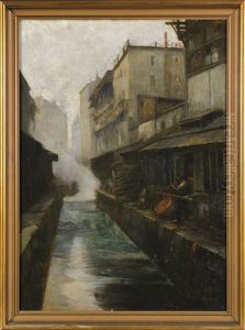 Gerberhauser Am Kanal by Germain Eugene Bonneton