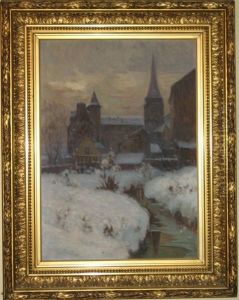 Village Sous La Neige