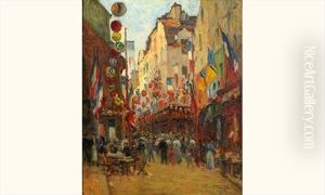 Paris, Rue Mouffetard, Le 14 Juillet Paris, Rue Mouffetard, Le 14 Juillet