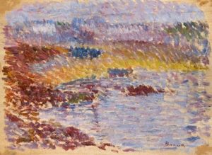 Bord De Mer, Ile D'ouessant by Ernest-Lucien Bonnotte