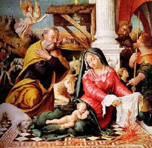 The Adoration Of The Shepherds by Francesco Bonsignori