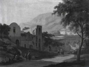 Sudliche Landschaft Mit Ruine