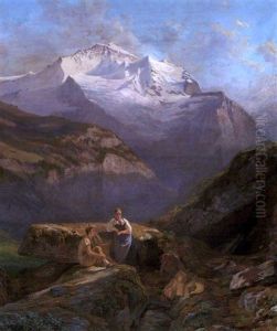 Jungfraumassiv by Abraham Sigmund A. von Bonstetten