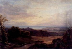 Grosse Landschaft Mit Blick Auf Das Meer