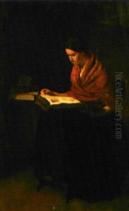 Femme A Sa Lecture by Francois Bonvin
