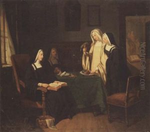 La Jeune Novice by Francois Bonvin