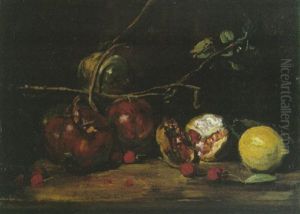 Nature Morte A La Grenade by Francois Bonvin
