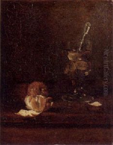 Still Life With Glass And Oranges