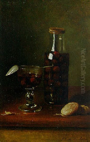 Nature Morte Au Bocal De Cerises - view 1
