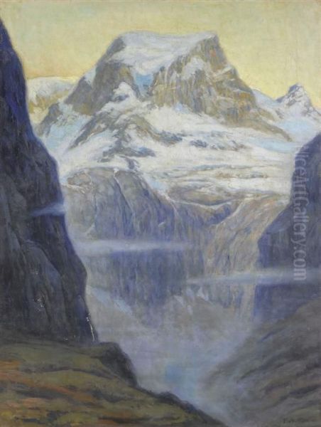 Swiss Landscape With Mountains - view 1