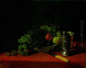 Nature Morte Aux Fruits, Au Couteau Et Au Gobelet