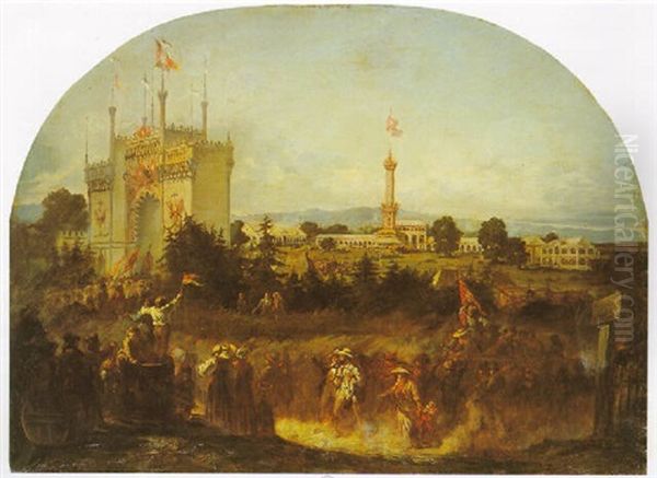 Triumphal Entry Into A German Town - view 1