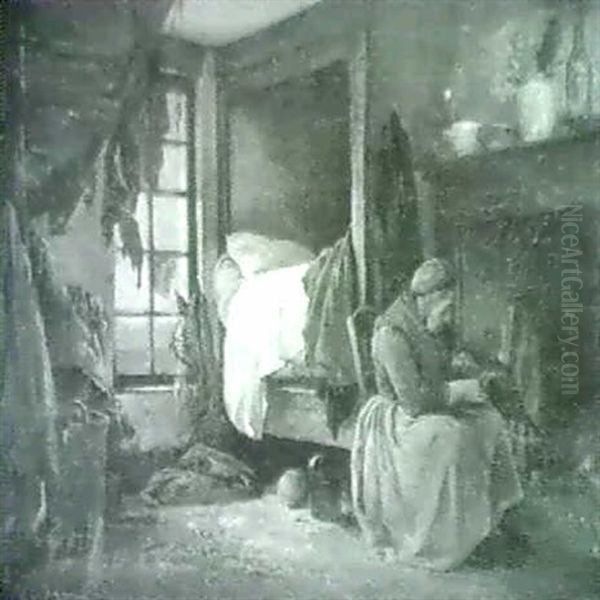 Femme De Pecheur De Devant L'atre - view 1