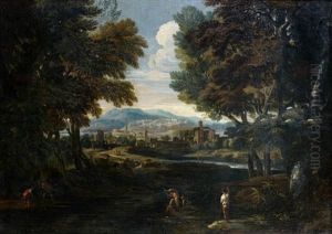 Paysage Anime De Pecheurs A L'oree D'une Ville