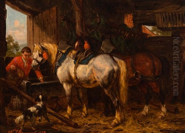 The Grooming Of The Horses - view 1