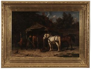 Horses Being Shod