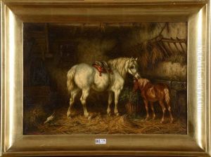 Chevaux A L'ecurie