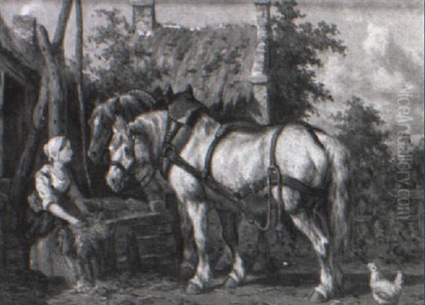 Feeding The Horses - view 1