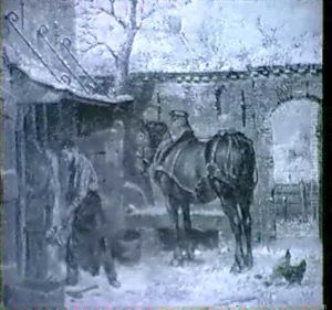 The Blacksmith's Yard by Willem Jacobus Boogaard