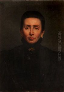 A Portrait Of A Lady In Black