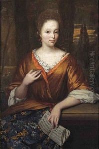Portrait Of A Young Lady by Arnold Boonen