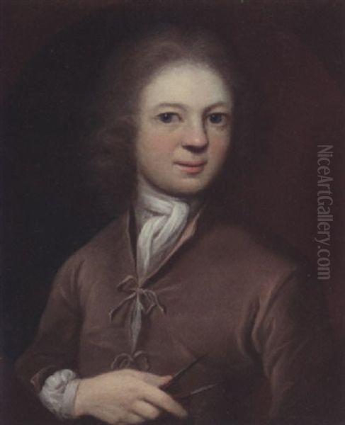 Portrait Of A Gentleman, A Pair Of Compasses In His Right Hand - view 1