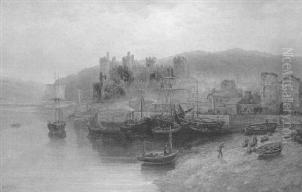 Conway Castle From The Estuary - view 1