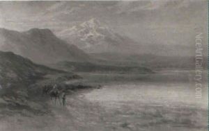 Travellers With Camels Beside A Lake (lake Hula?) Travellers With Camels Beside A Lake (lake Hula?)