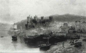 Conway Castle by Samuel Lawson Booth