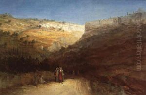 Promenade Devant Les Murs De Jerusalem by Samuel Lawson Booth