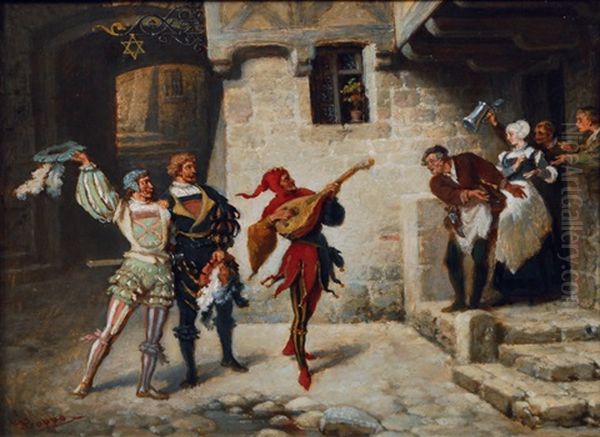 Jester Playing The Lute - view 1
