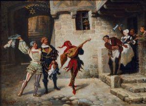 Jester Playing The Lute