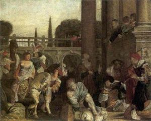 Jeune Courtisane Arrivant Au Marche by Paulus Bor