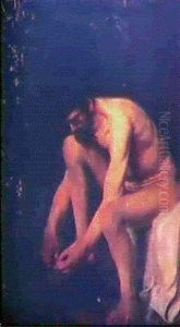 Homme Se Lavant Les Pieds