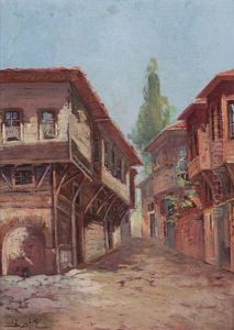Uskudar'da Sokak by Osman Asaf Bora